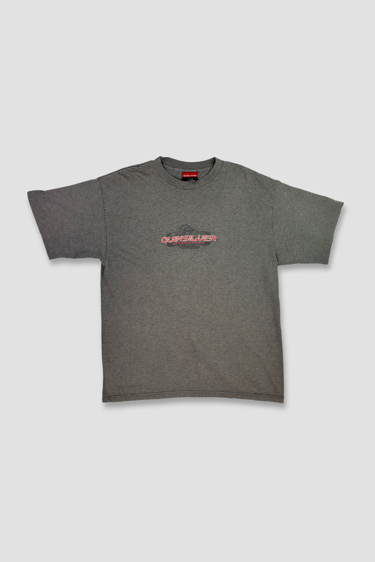 Quiksilver Men's Grey Crew Neck T-Shirt