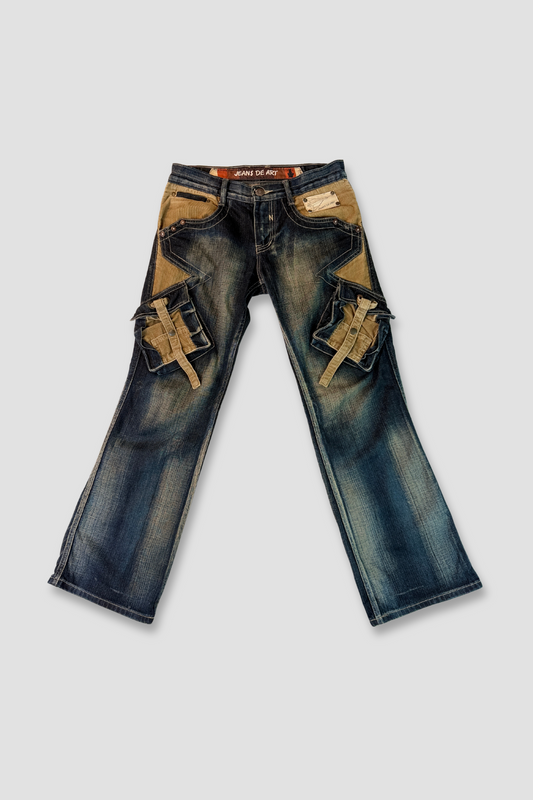 Jeans de Art Denim with Corduroy Straight Leg Pants