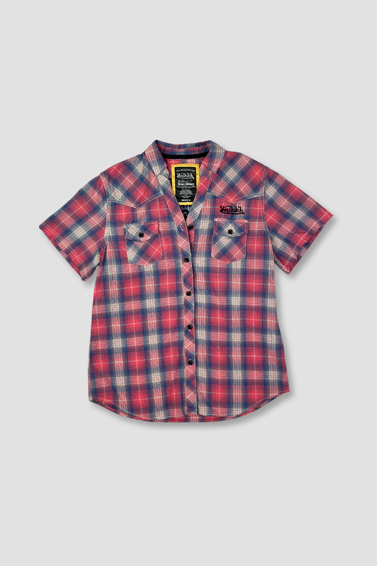 Von Dutch Plaid Shortsleeve Shirt