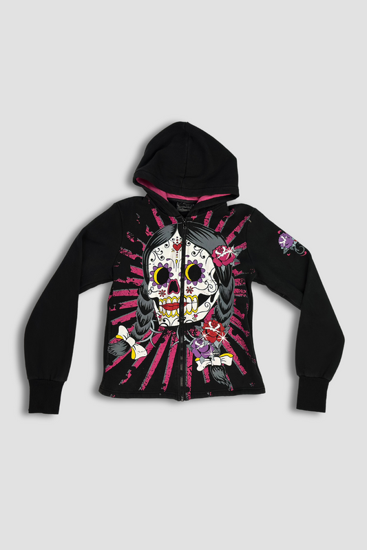 Living Dead Souls Skull Zip Hoodie