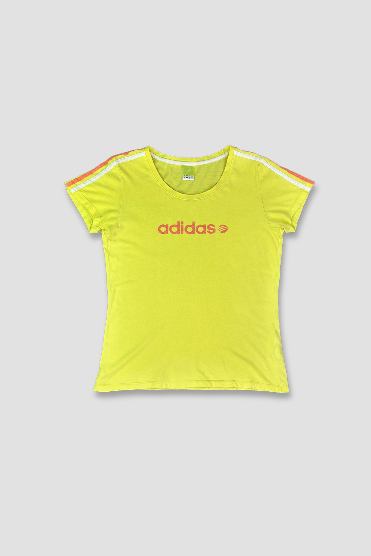 Adidas Neon Label Women's Yellow Cotton T-Shirt