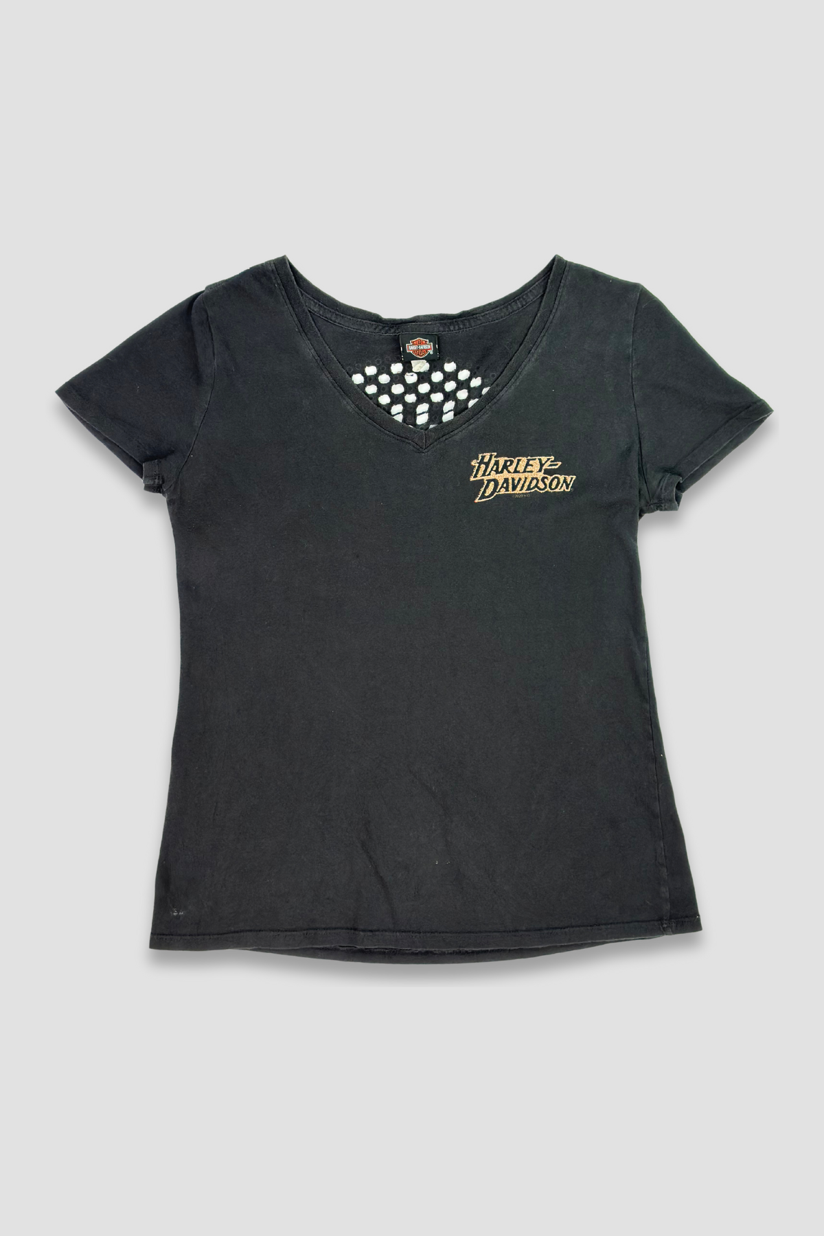 Harley Davidson Black V-Neck T-Shirt