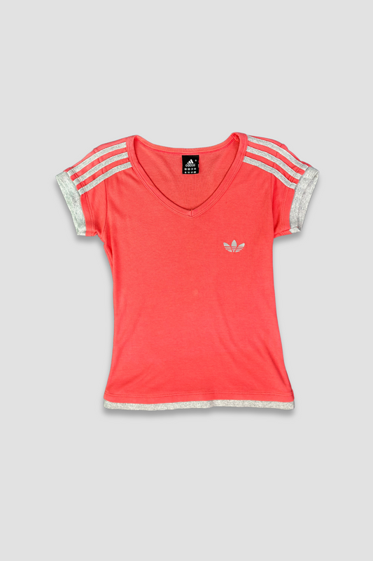 Adidas Baby V-Neck 3 Striped Shirt