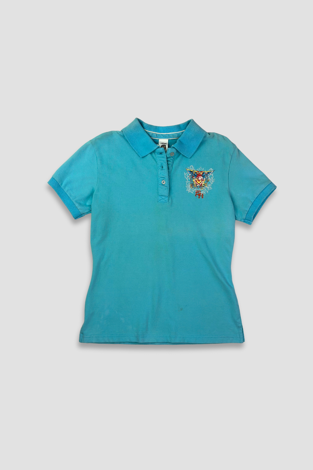 Ed Hardy Women's Blue Polo Shirt