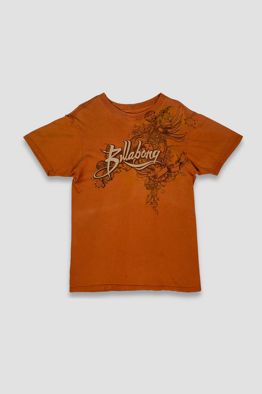 Billabong Orange Crew Neck T-shirt