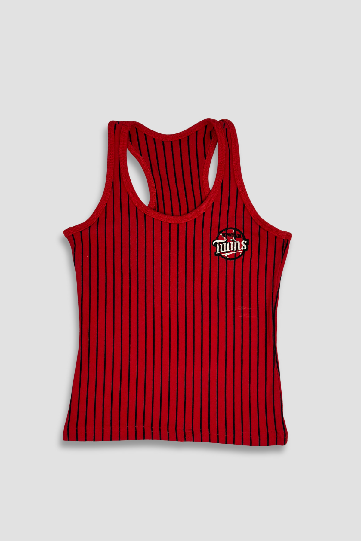 Minnesota Twins Striped Racerback Tank Top