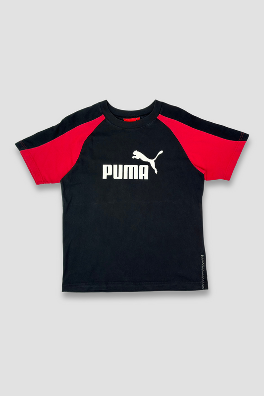 Puma Colorblock Black Red Shirt