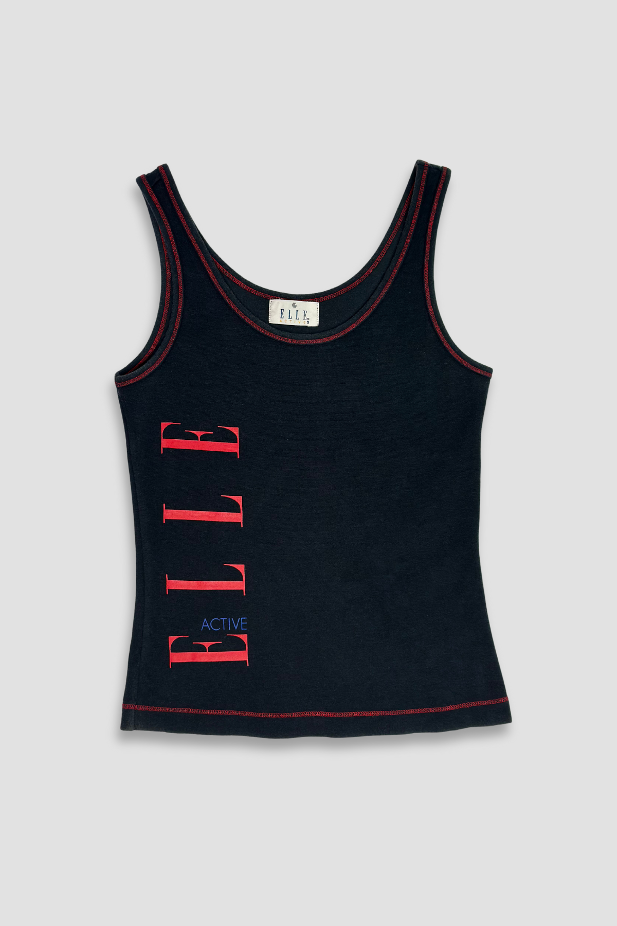 Elle Active Contrast Stitch Tank Top