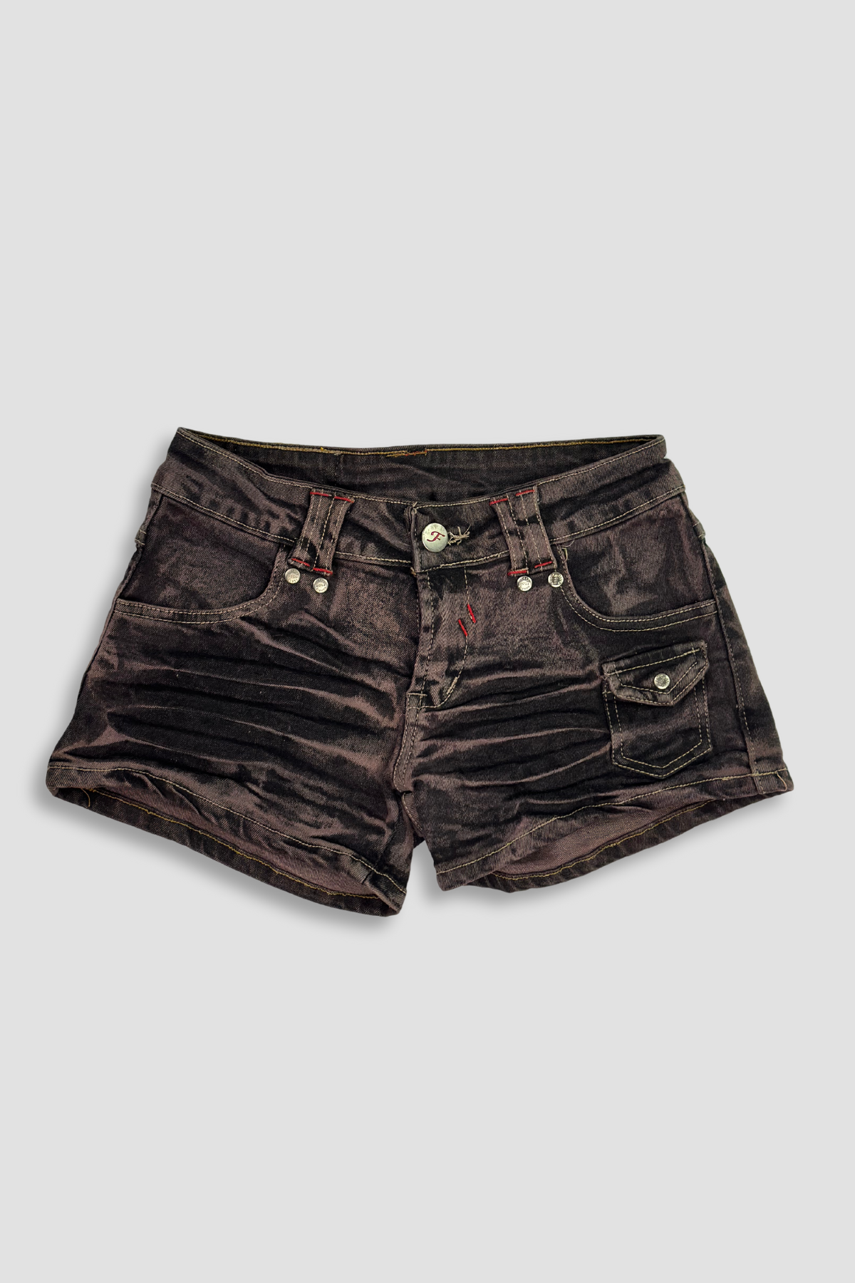 Fifty Eleven Acid Wash Denim Shorts