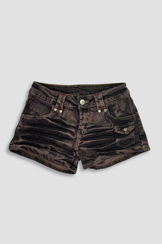 Fifty Eleven Acid Wash Denim Shorts