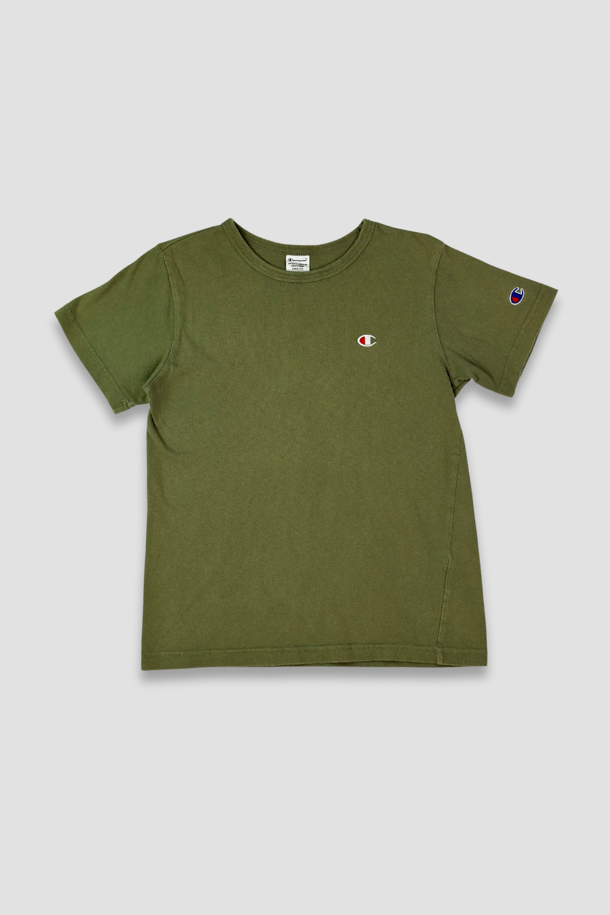 Champion Women's Green Crew Neck T-Shirt