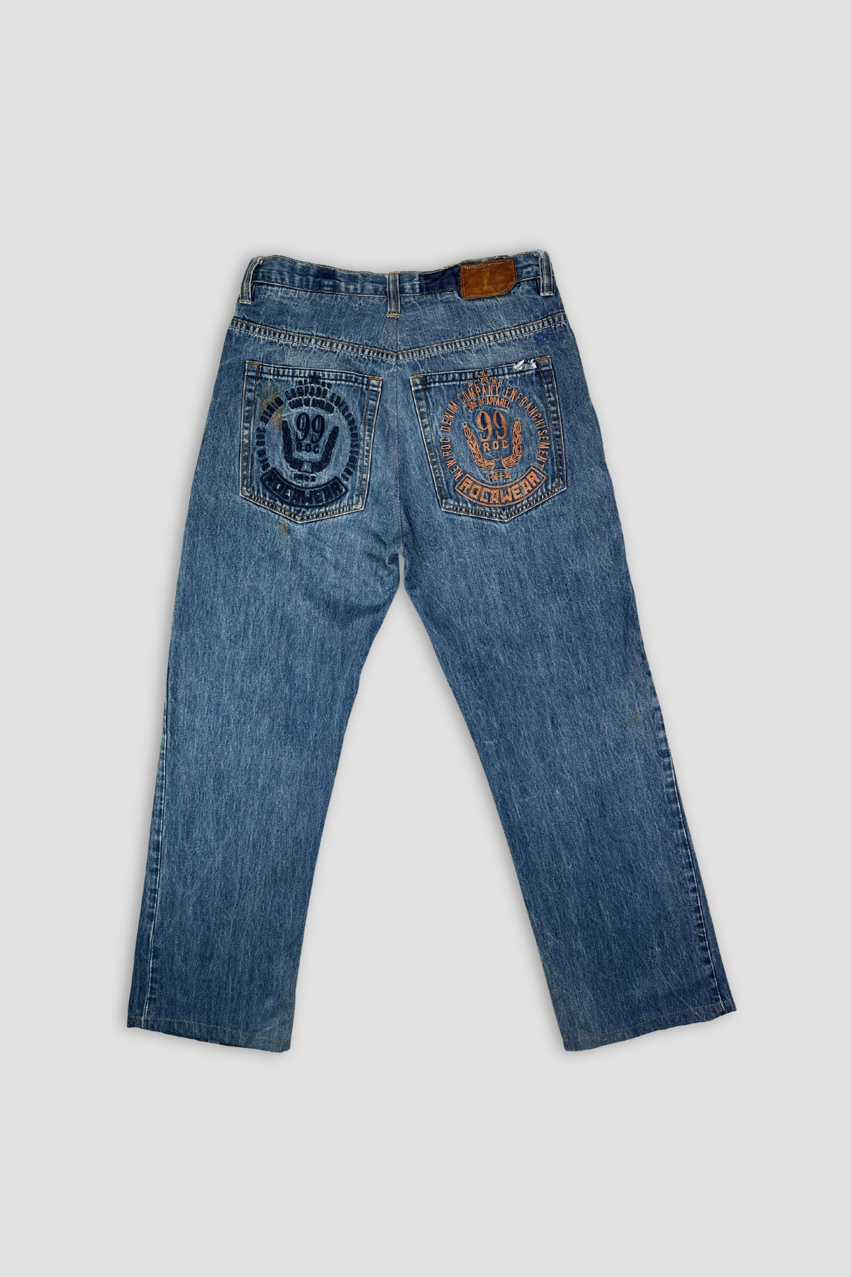 Rocawear Embroidered Pockets Denim Jeans