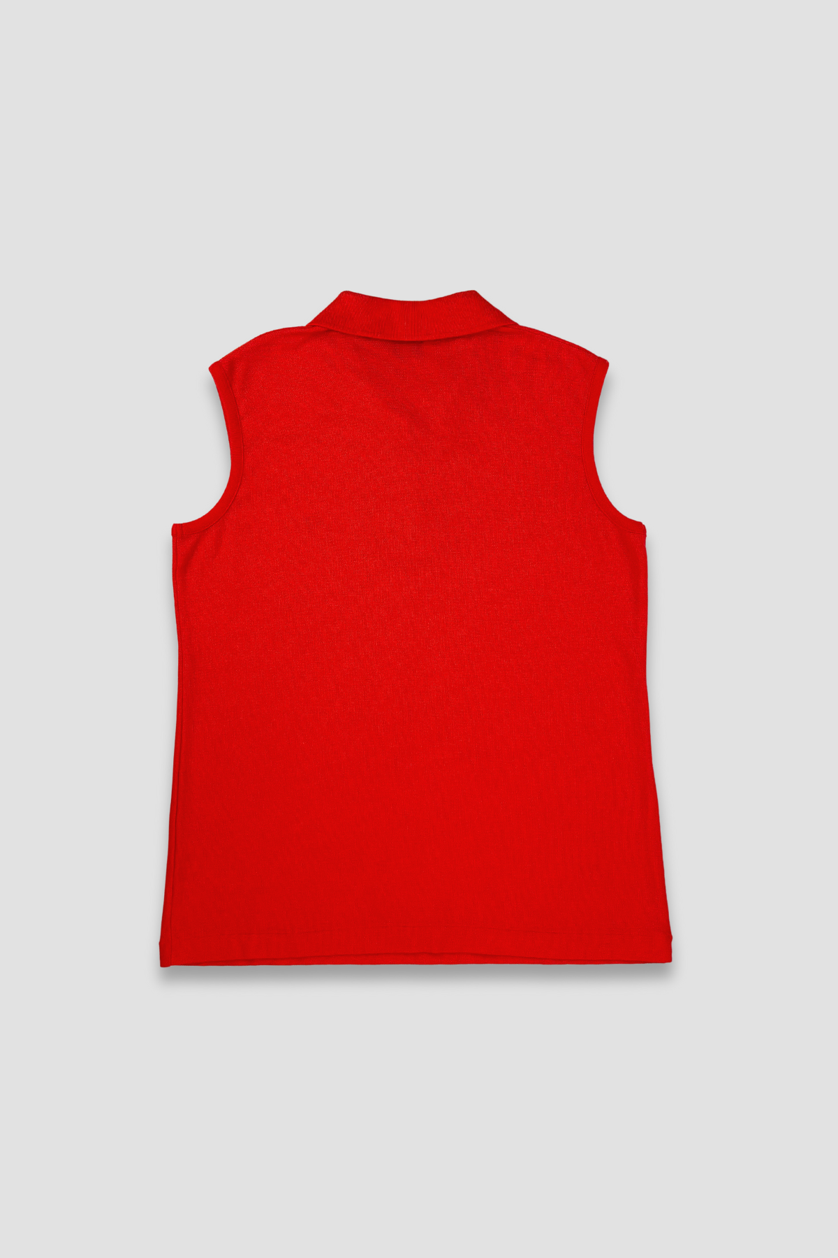 Arnold Palmer Women's Red Sleeveless Collared Top