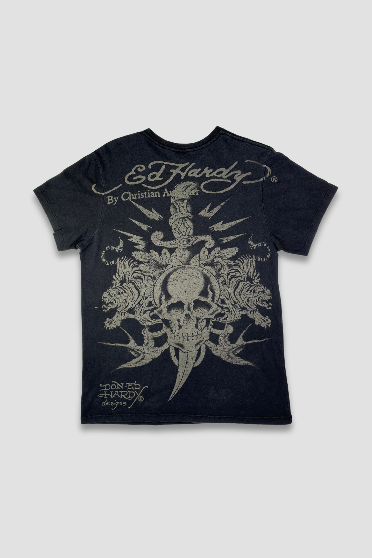 Ed Hardy by Christian Audigier Black Graphic T-Shirt