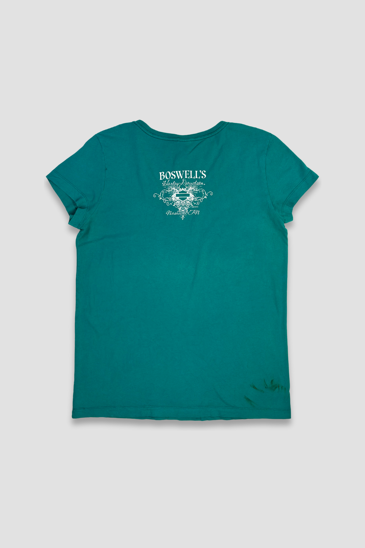 Harley Davidson Turquoise V-Neck T-Shirt