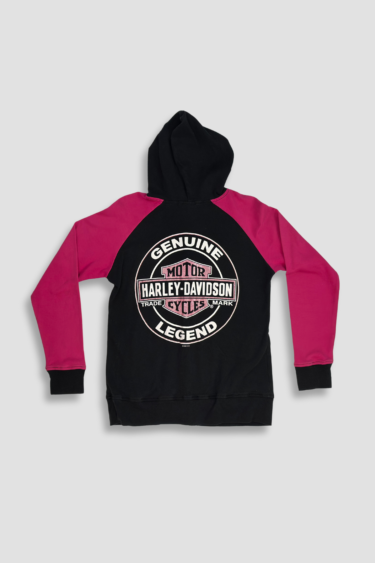 Harley Davidson Zip Hoodie with Glitter Detail