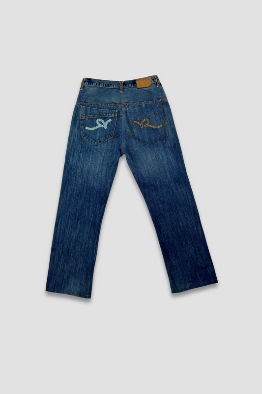 Rocawear Straight Leg Snap Button Denim Jeans