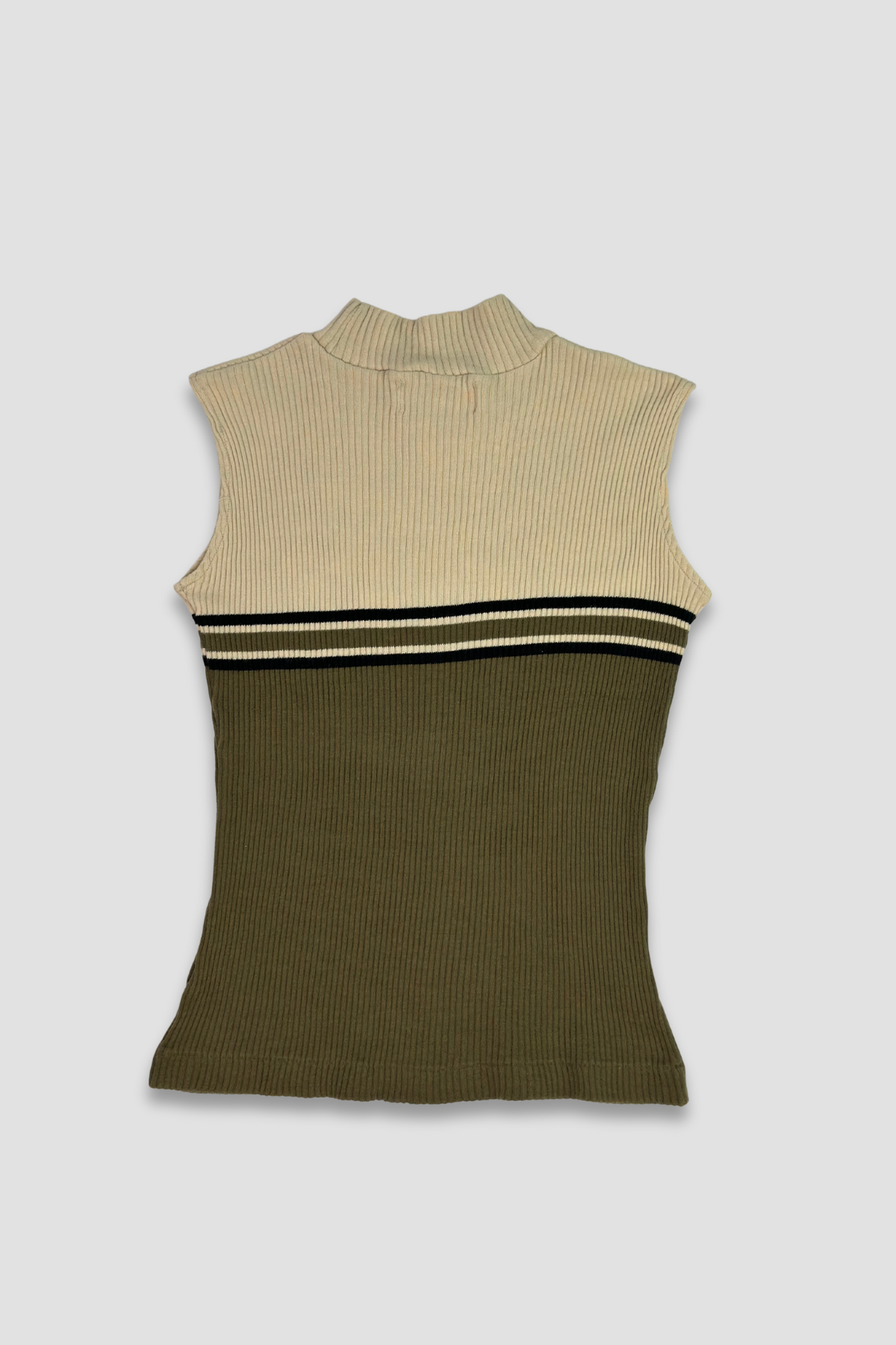 Duquesne Mock Neck Ribbed Tank Top