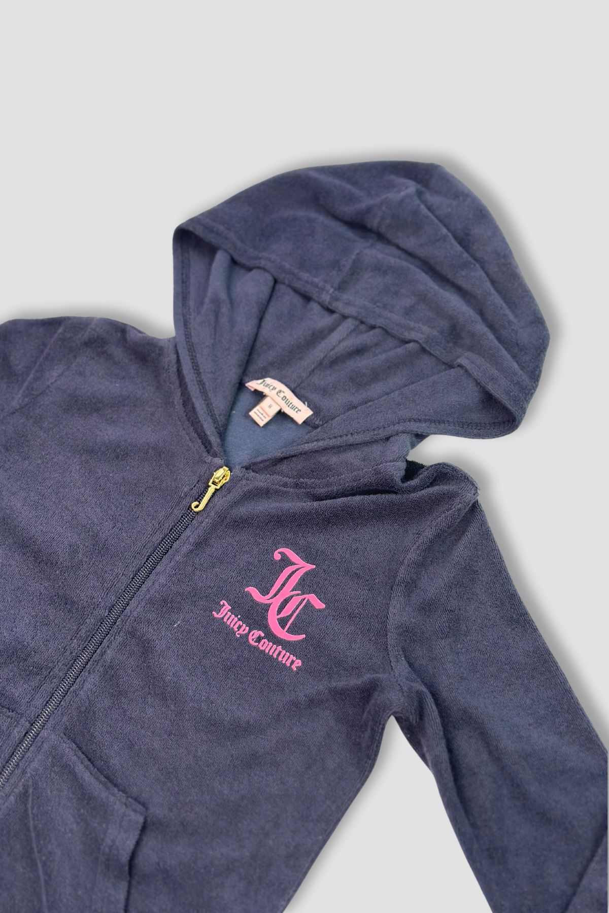 Juicy Couture Navy Blue Zipper Hoodie Jacket