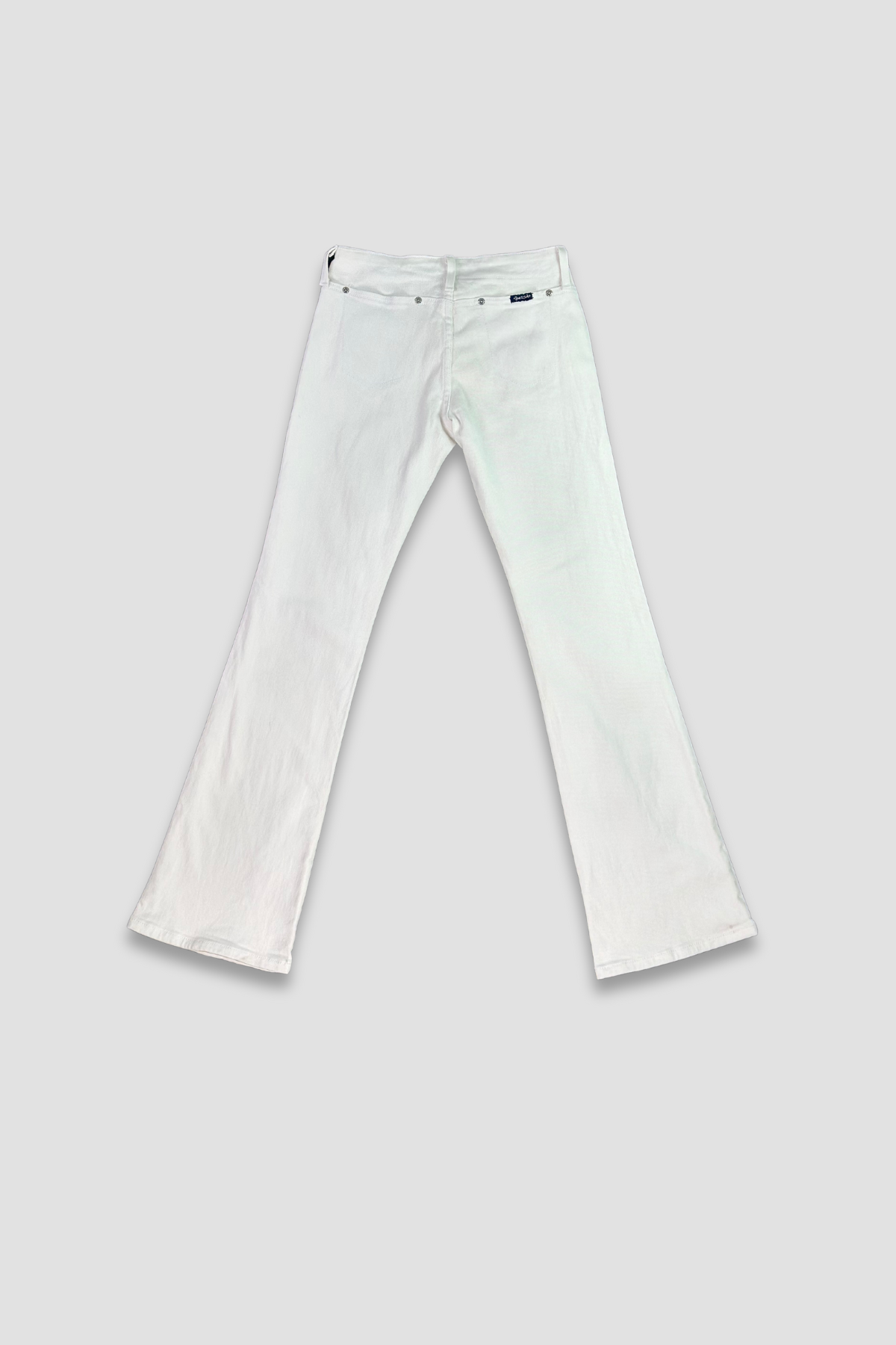 Just USA White Denim Straight Leg Jeans