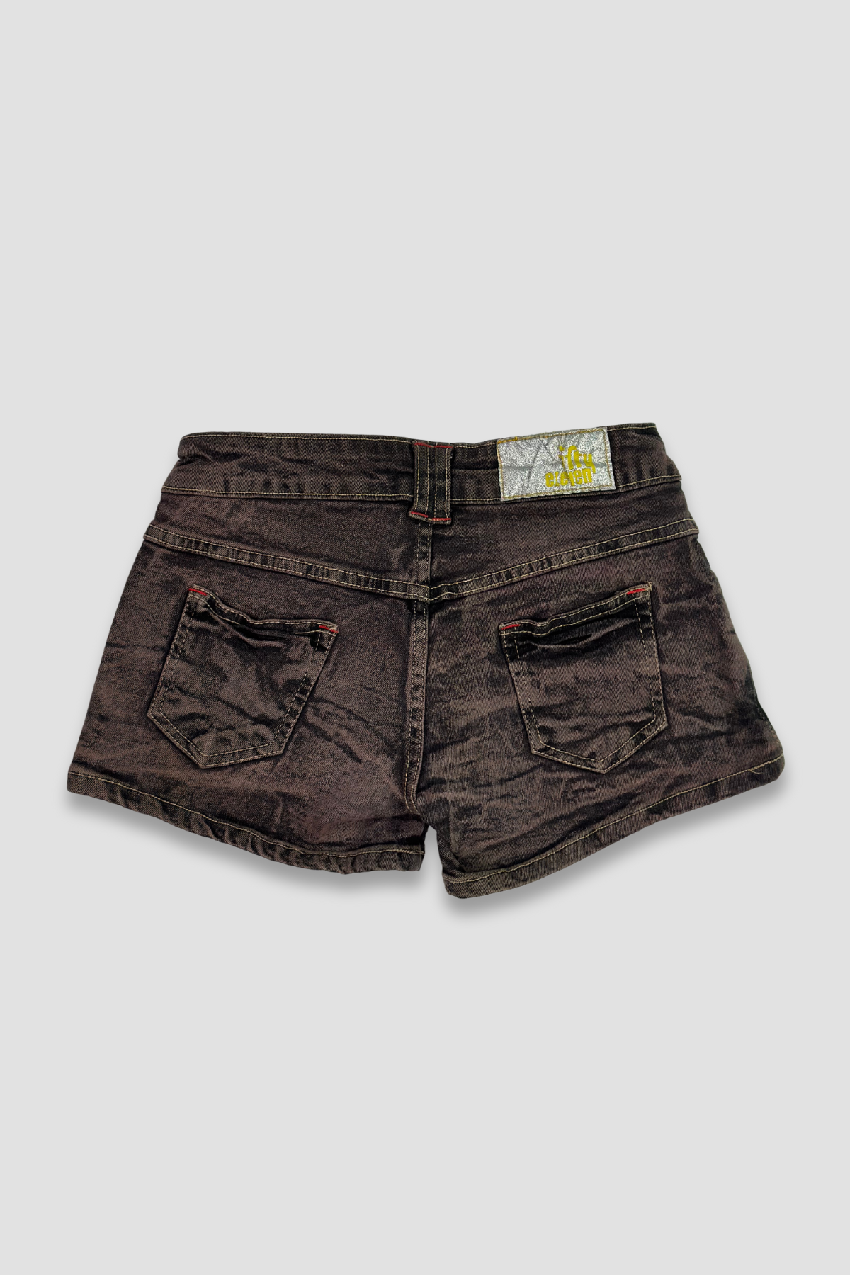 Fifty Eleven Acid Wash Denim Shorts