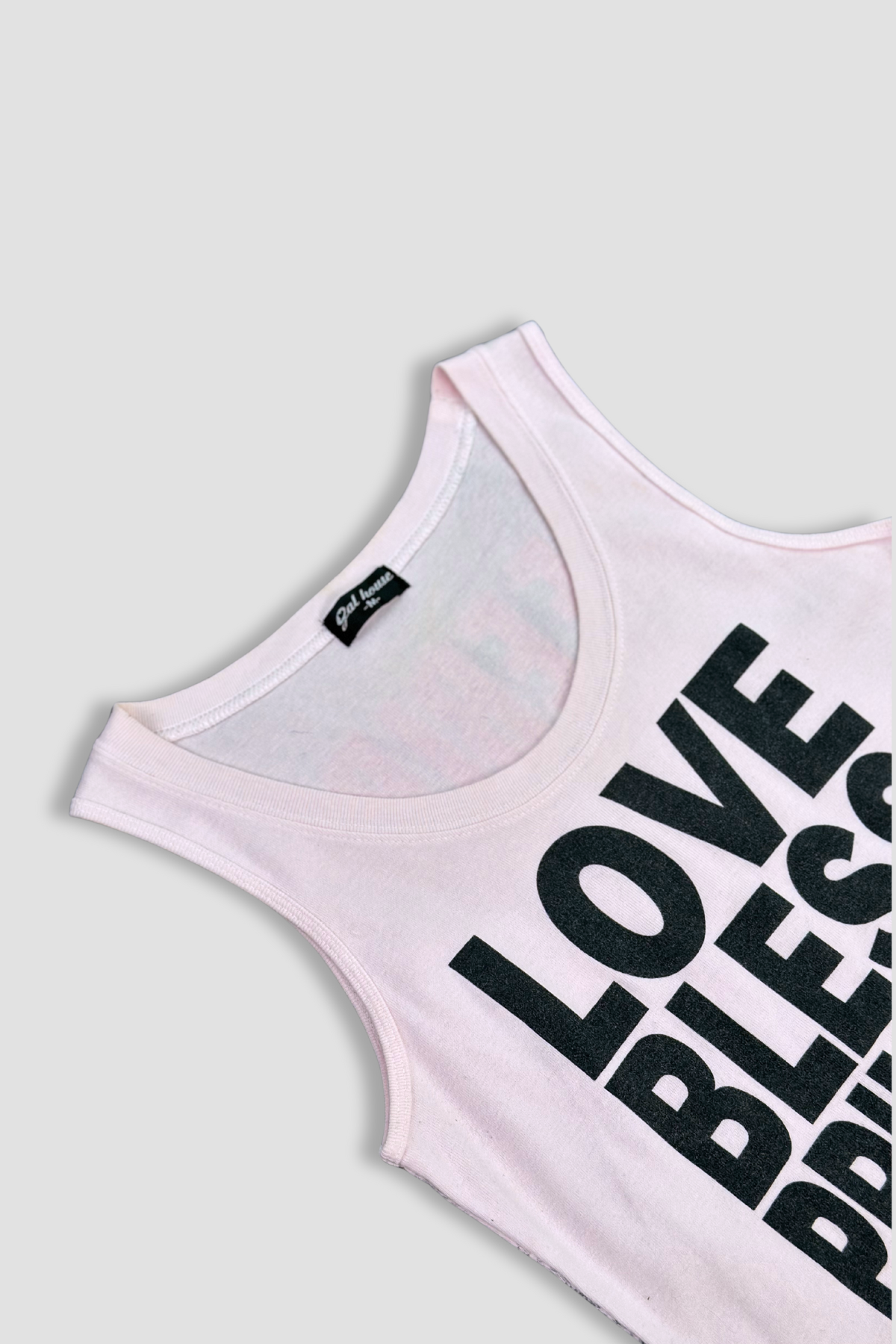 Gal House Graphic Slogan Tank Top