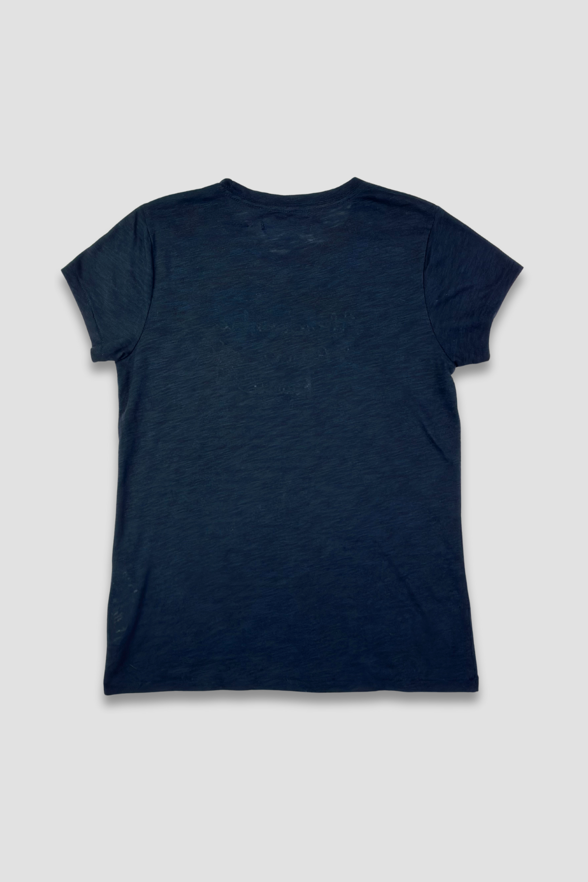 Abercrombie & Fitch Women's Dark Blue Embroidered T-Shirt