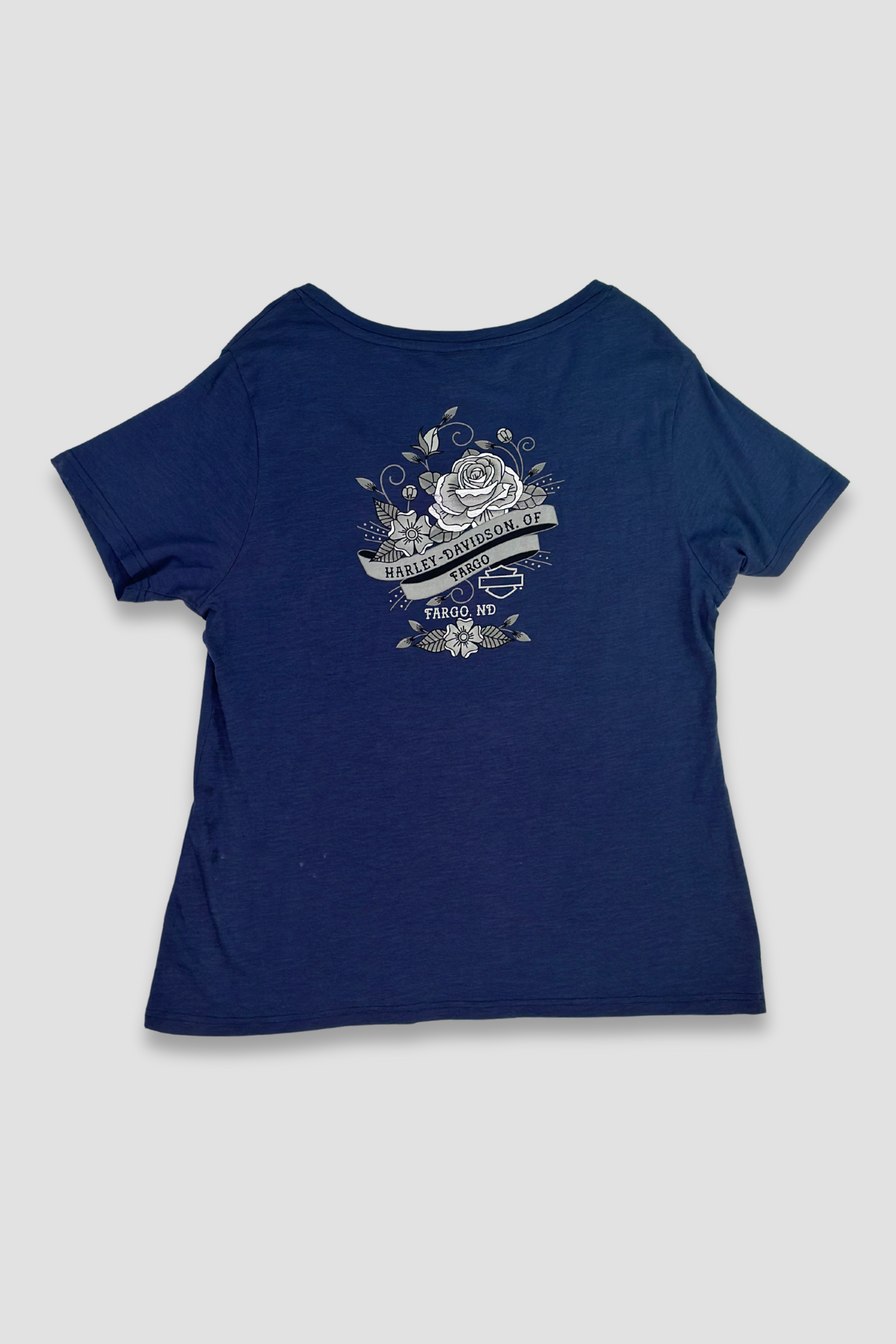 Harley Davidson Blue Rhinestone T-Shirt