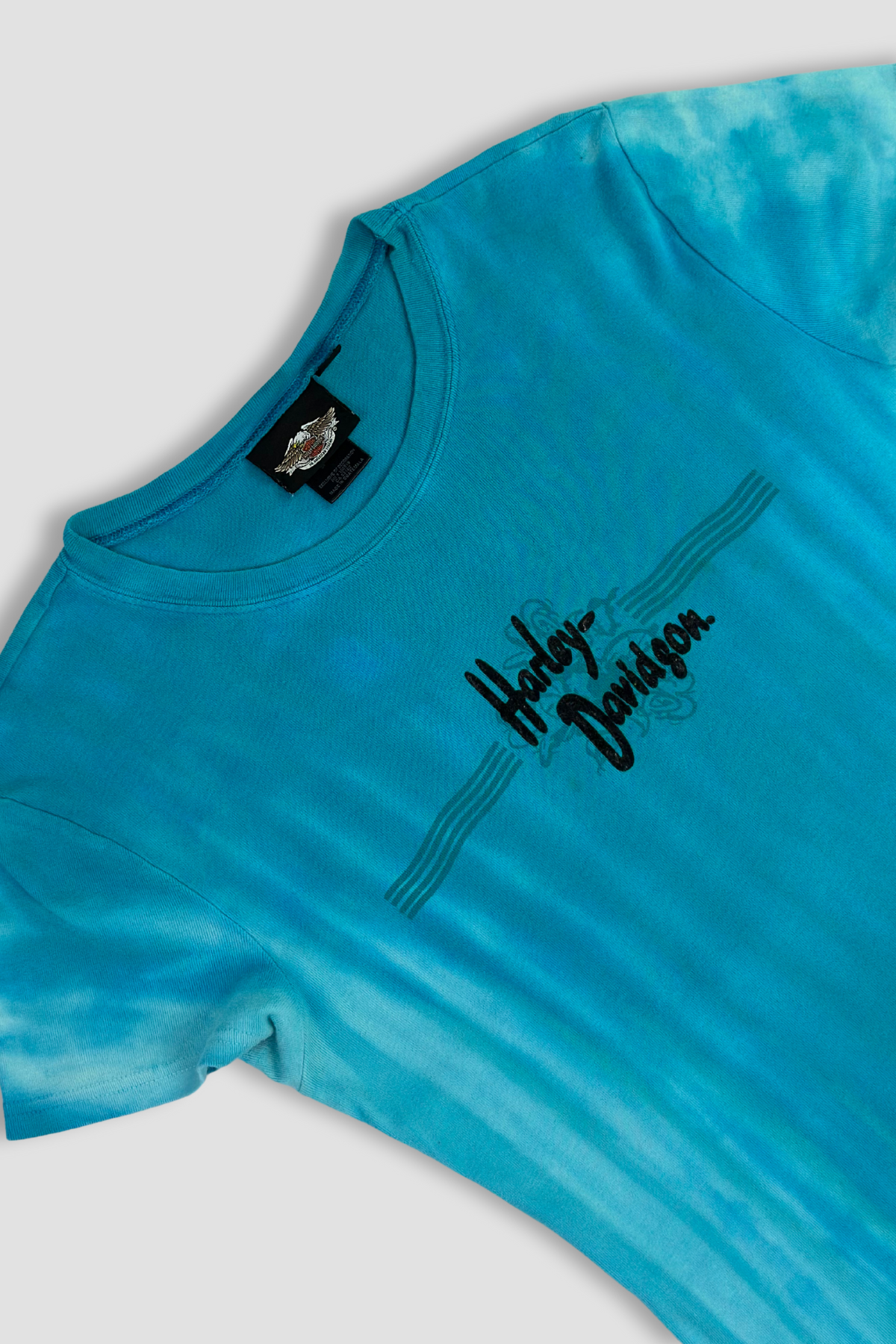 Harley Davidson Teal Tie-Dye T-Shirt