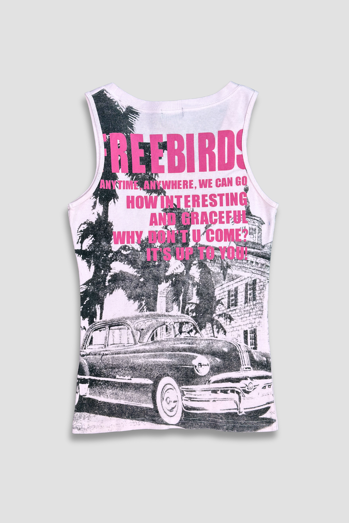 Gal House Graphic Slogan Tank Top