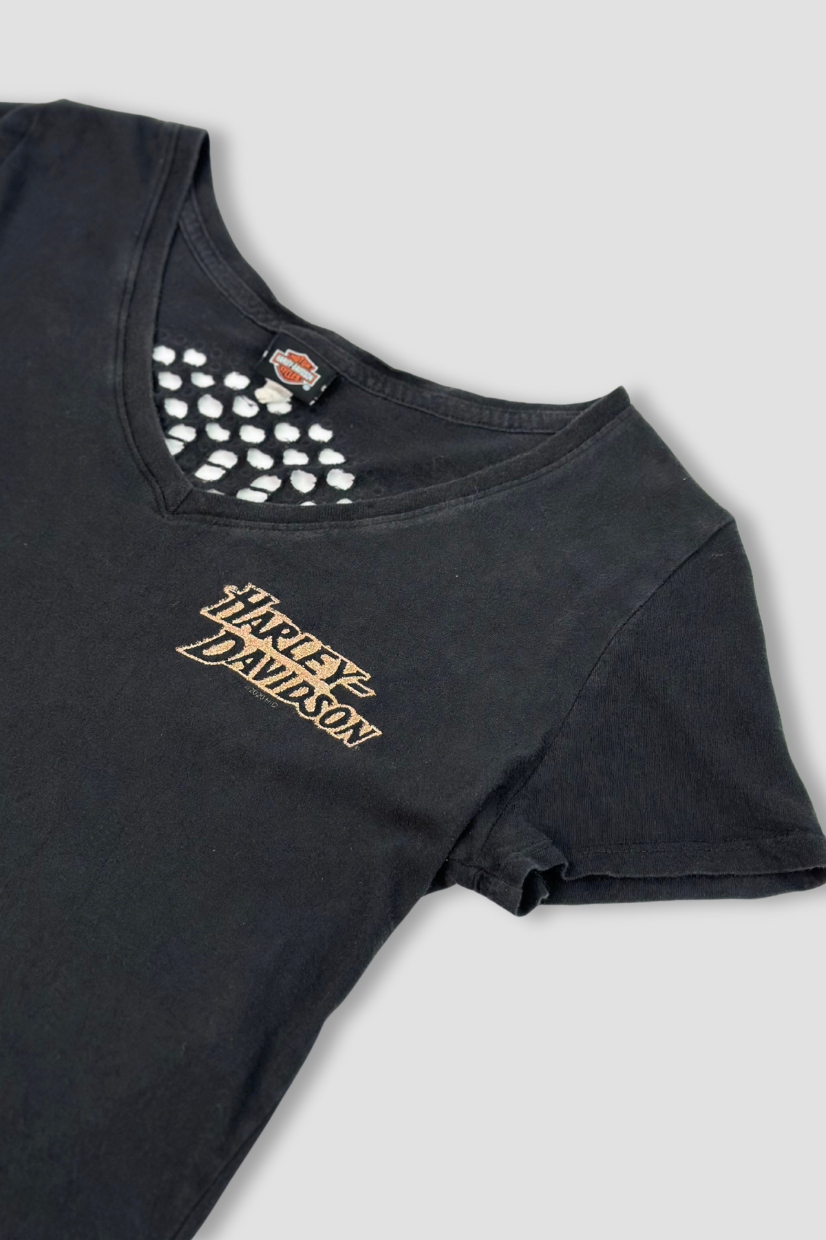 Harley Davidson Black V-Neck T-Shirt