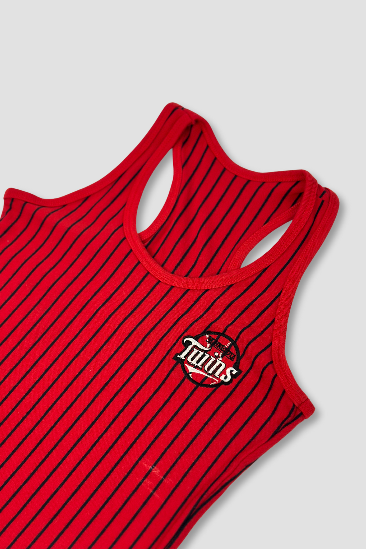 Minnesota Twins Striped Racerback Tank Top