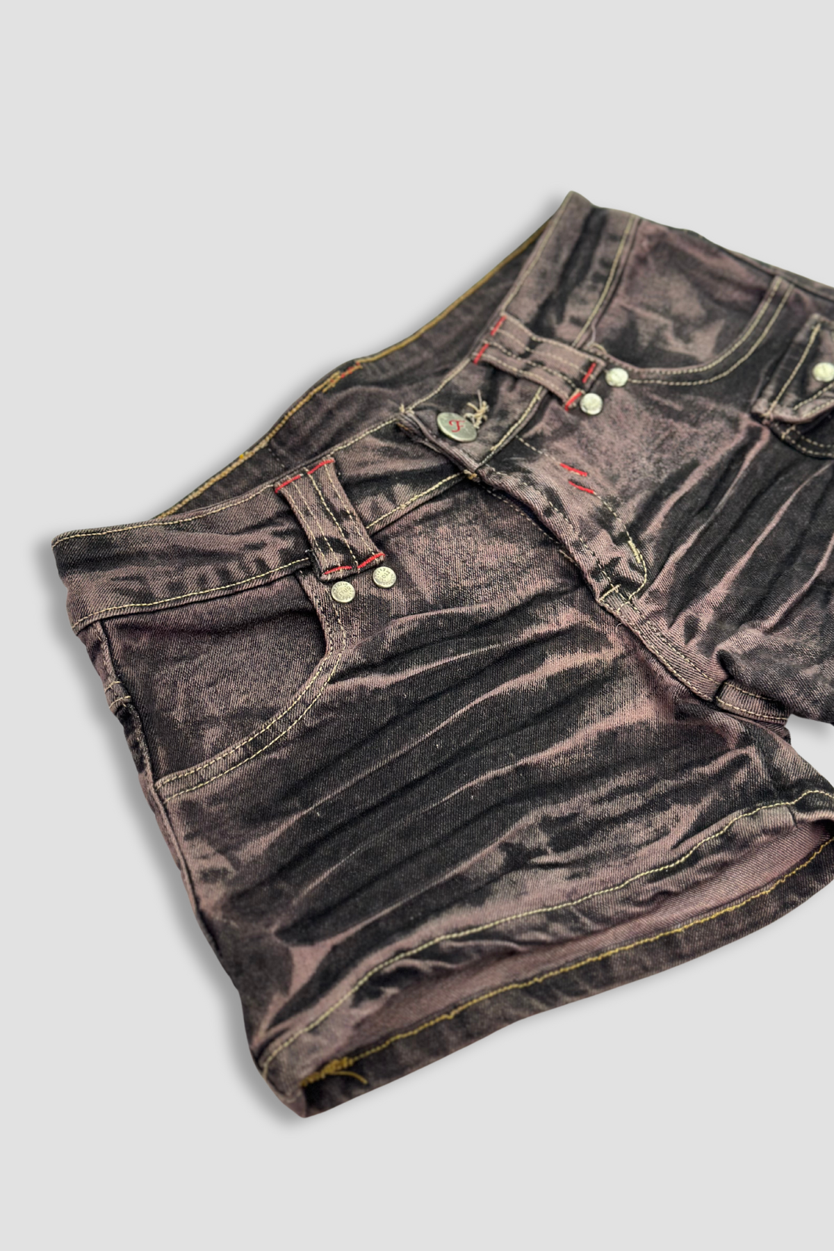 Fifty Eleven Acid Wash Denim Shorts