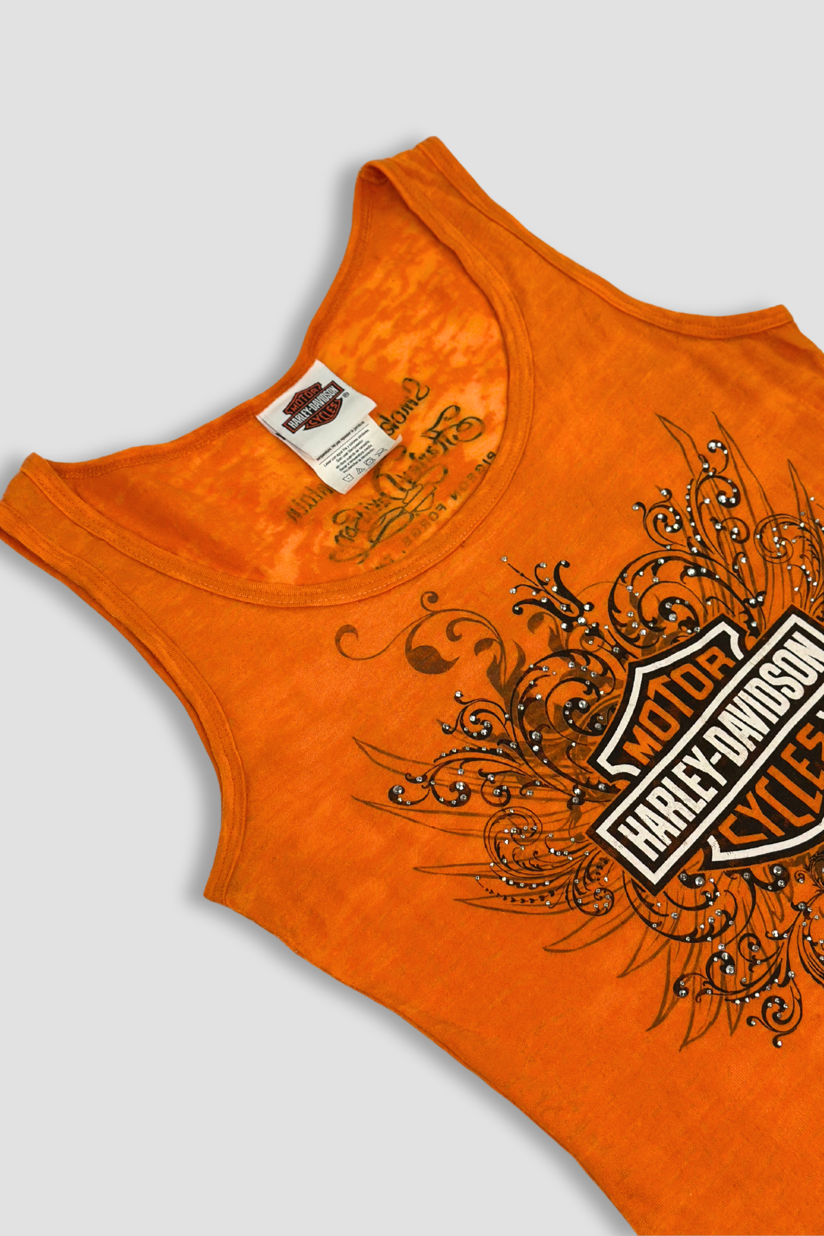 Harley Davidson Orange Tank Top