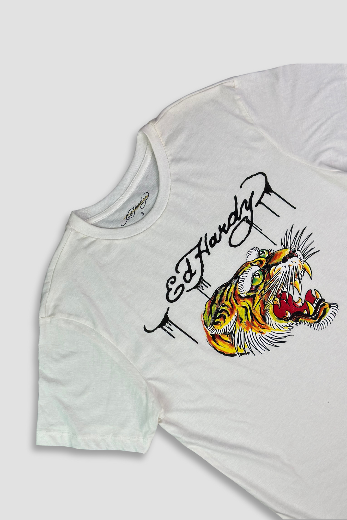 Ed Hardy Crew Neck Graphic Design T-Shirt