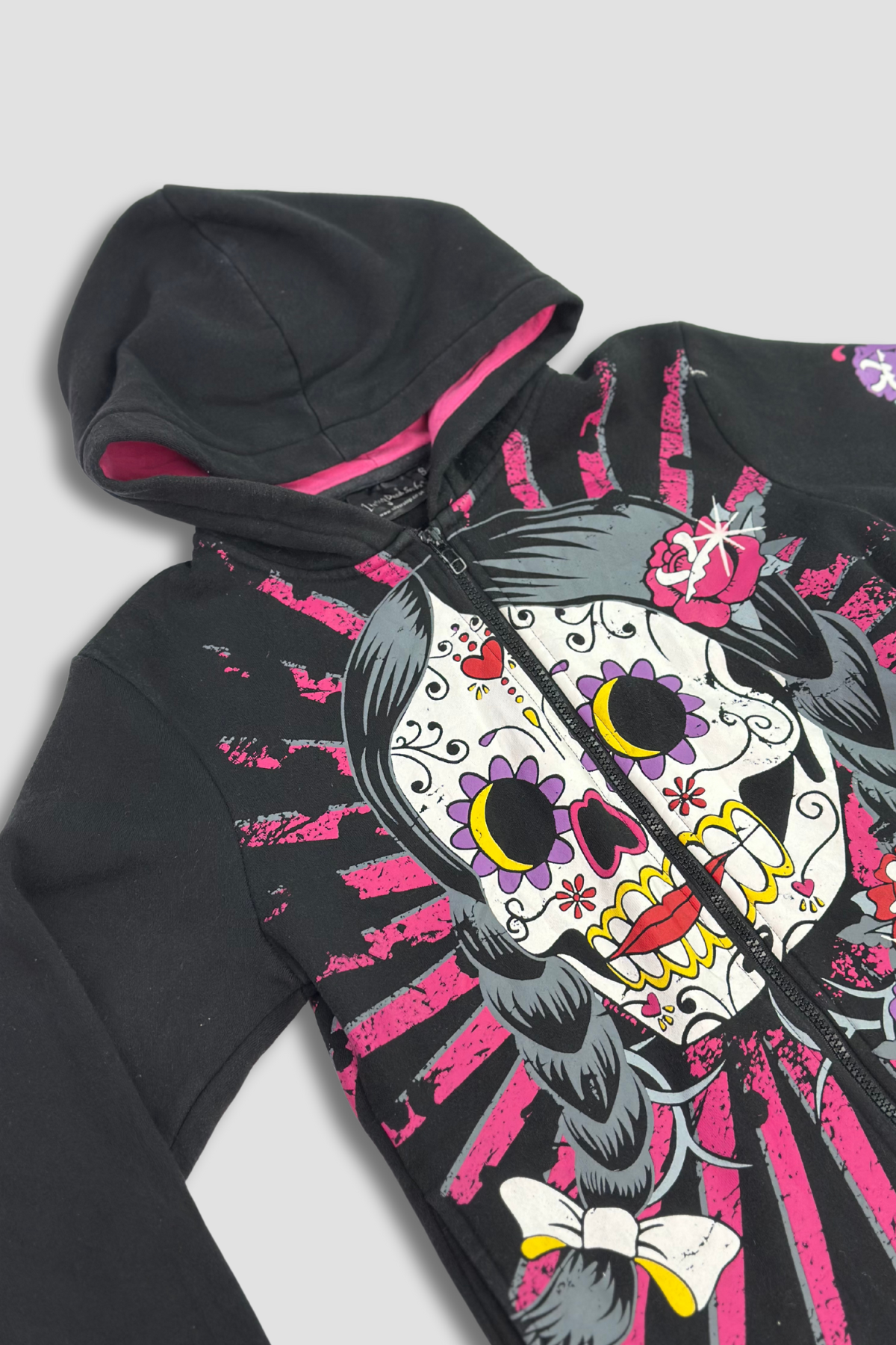 Living Dead Souls Skull Zip Hoodie