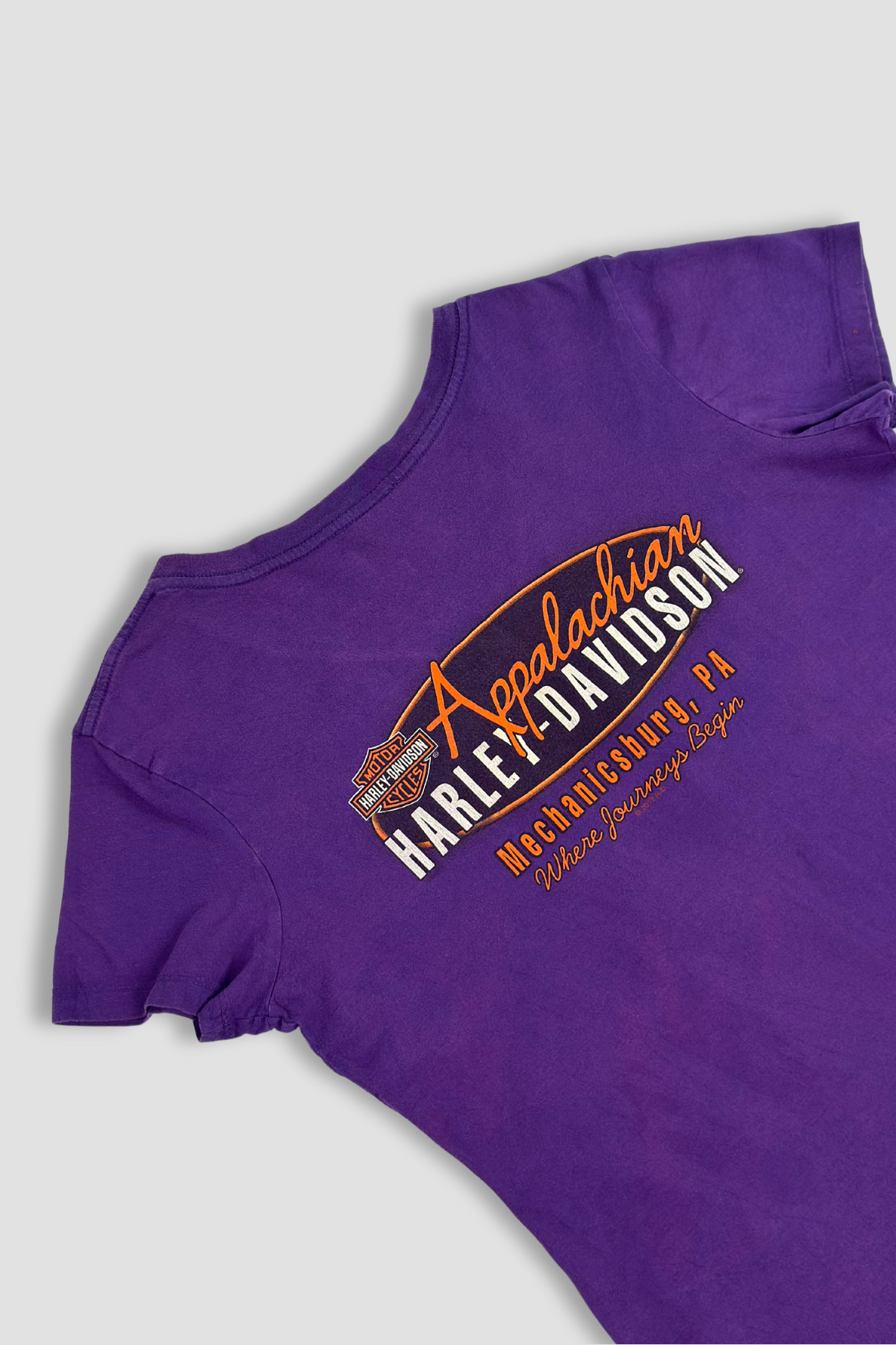 Harley Davidson Purple V-Neck T-Shirt