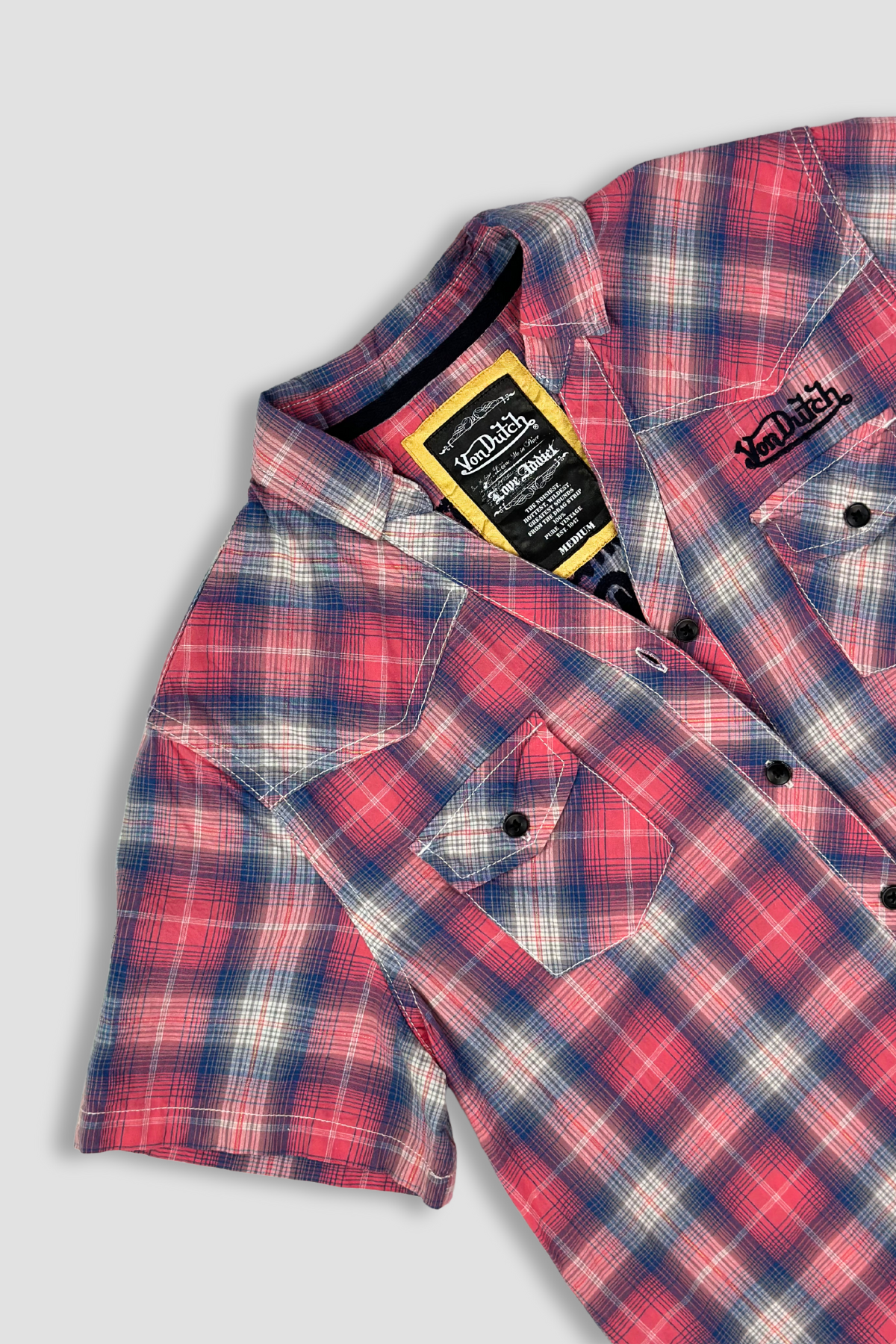 Von Dutch Plaid Shortsleeve Shirt