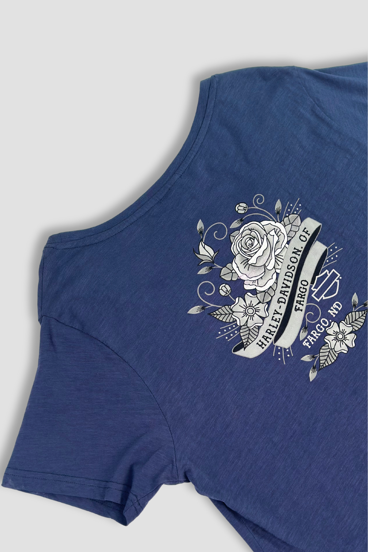 Harley Davidson Blue Rhinestone T-Shirt