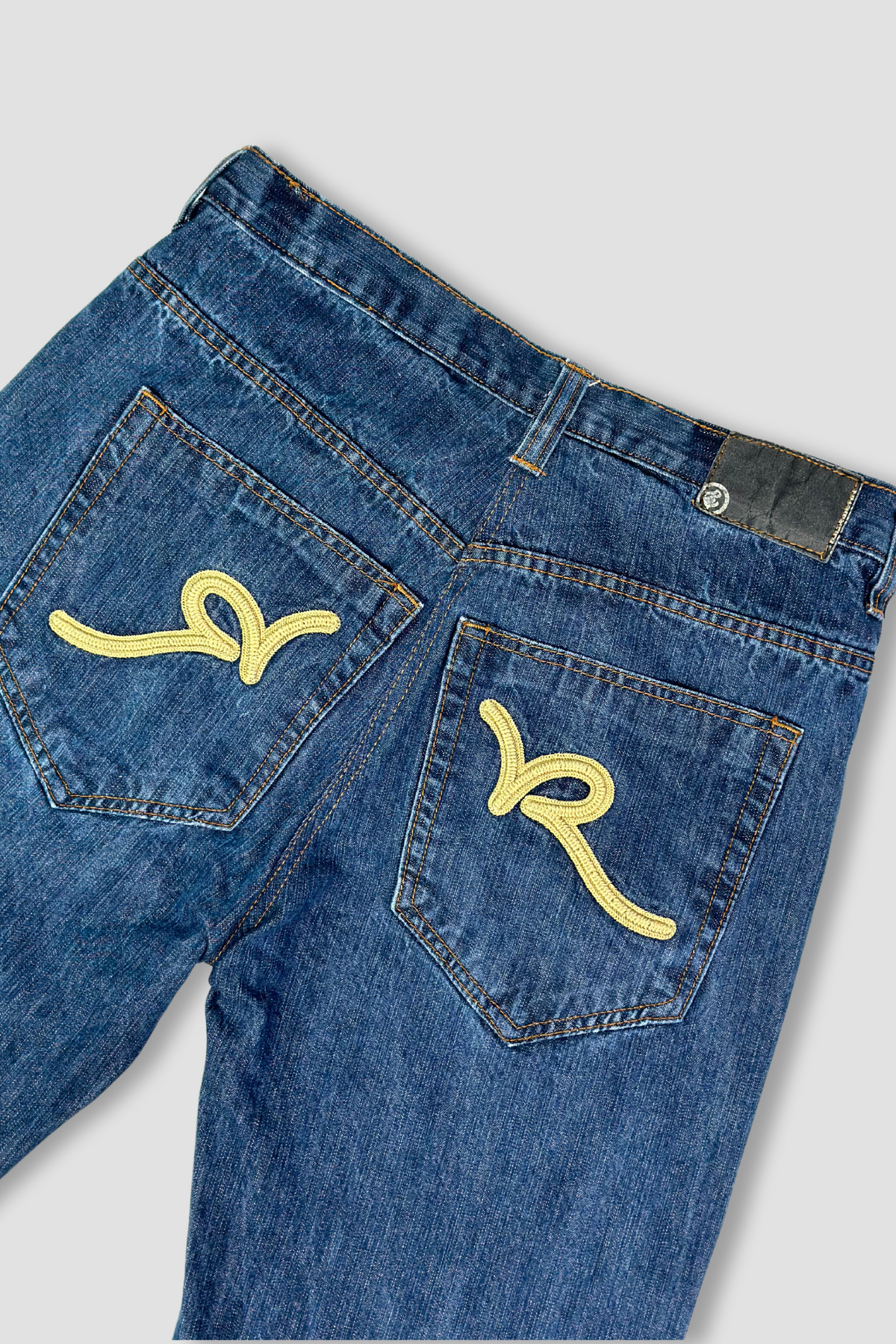 Rocawear Straight Leg Embroidered Pockets Denim Pants