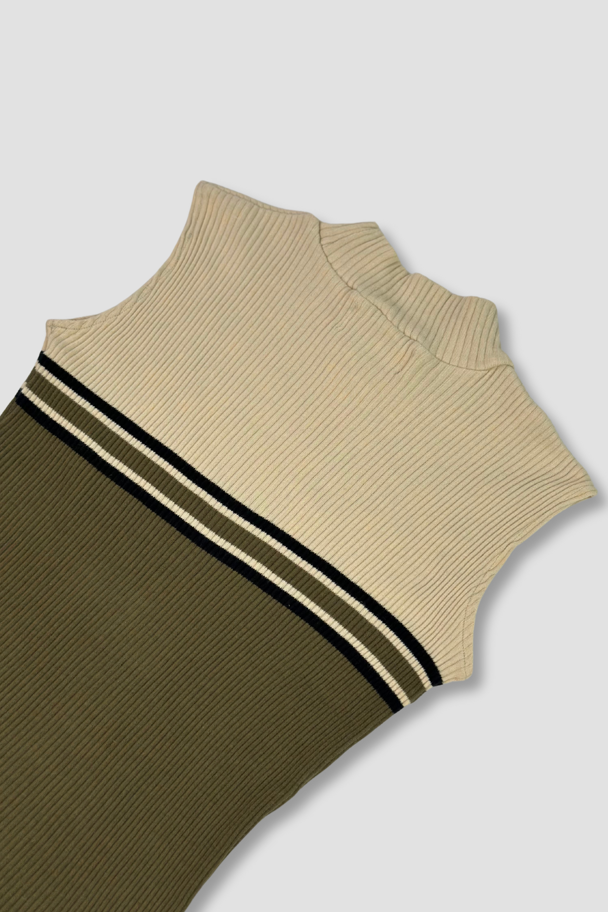 Duquesne Mock Neck Ribbed Tank Top