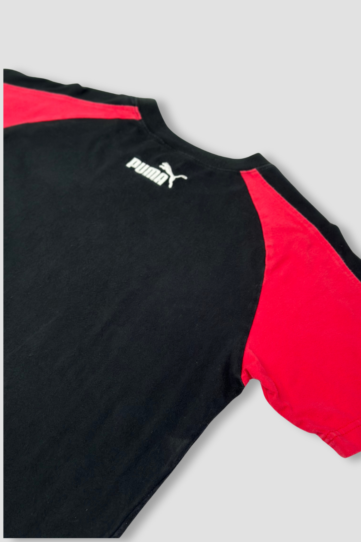 Puma Colorblock Black Red Shirt