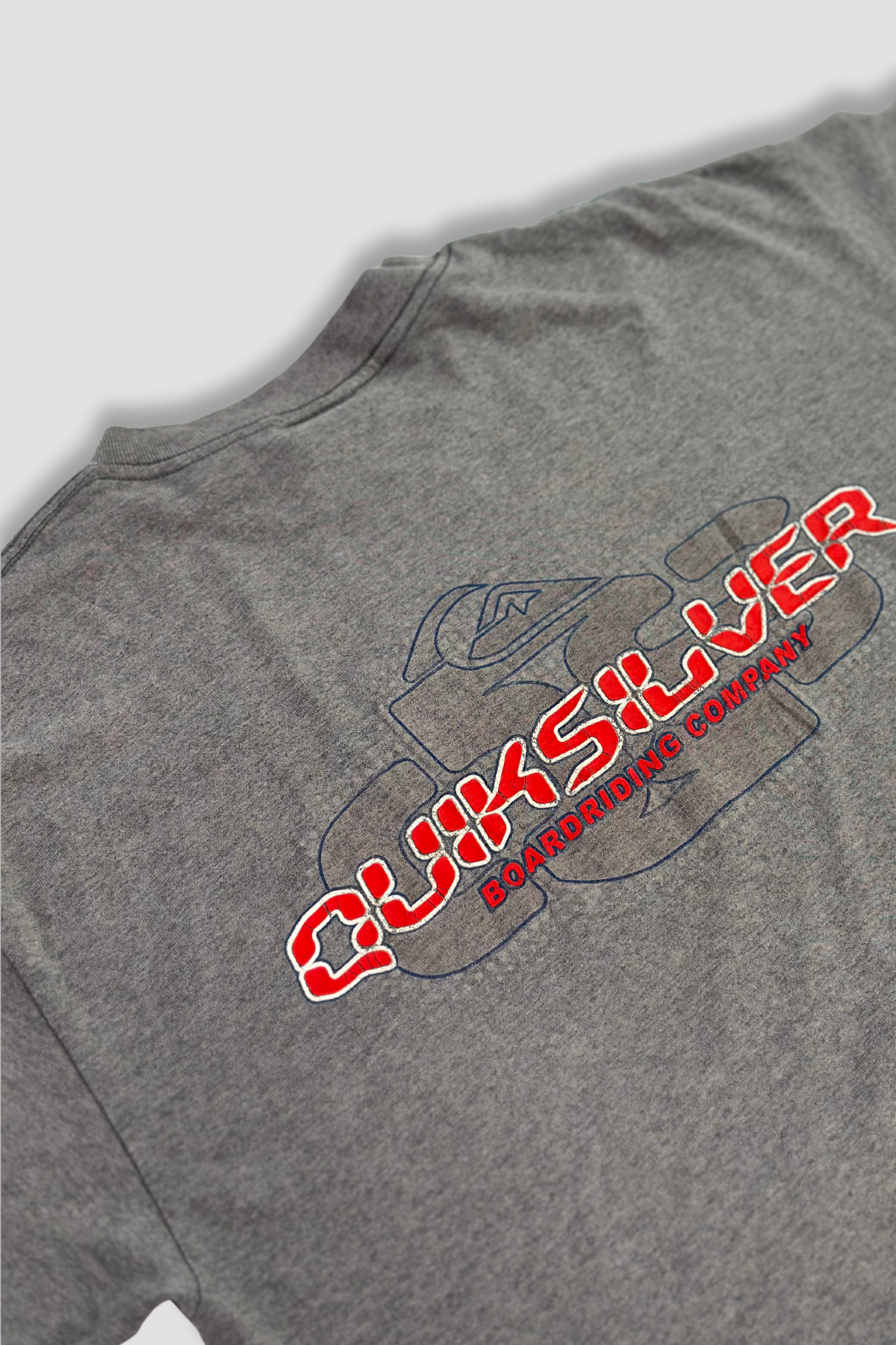 Quiksilver Men's Grey Crew Neck T-Shirt