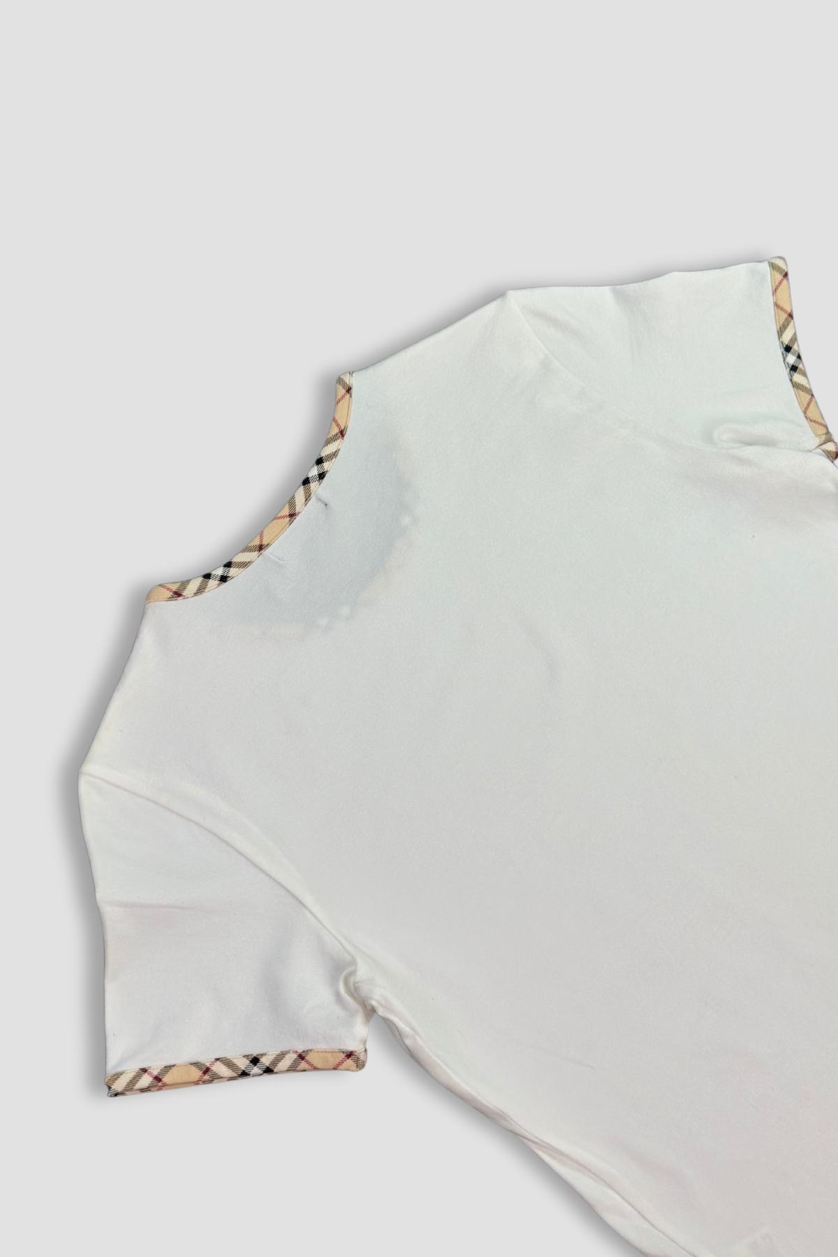 Burberry White Crew Neck T-Shirt