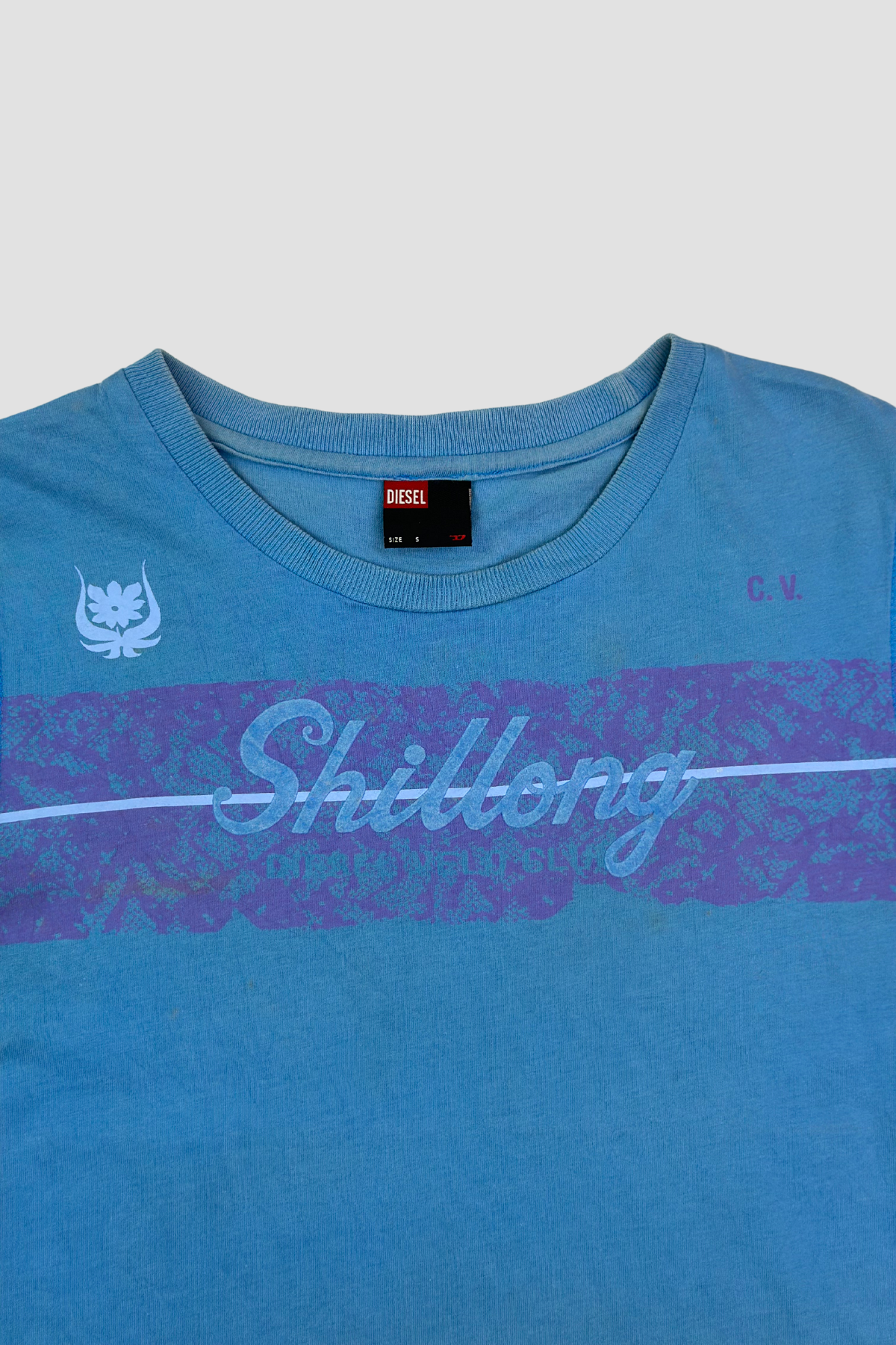 Diesel Blue Crew Neck T-Shirt