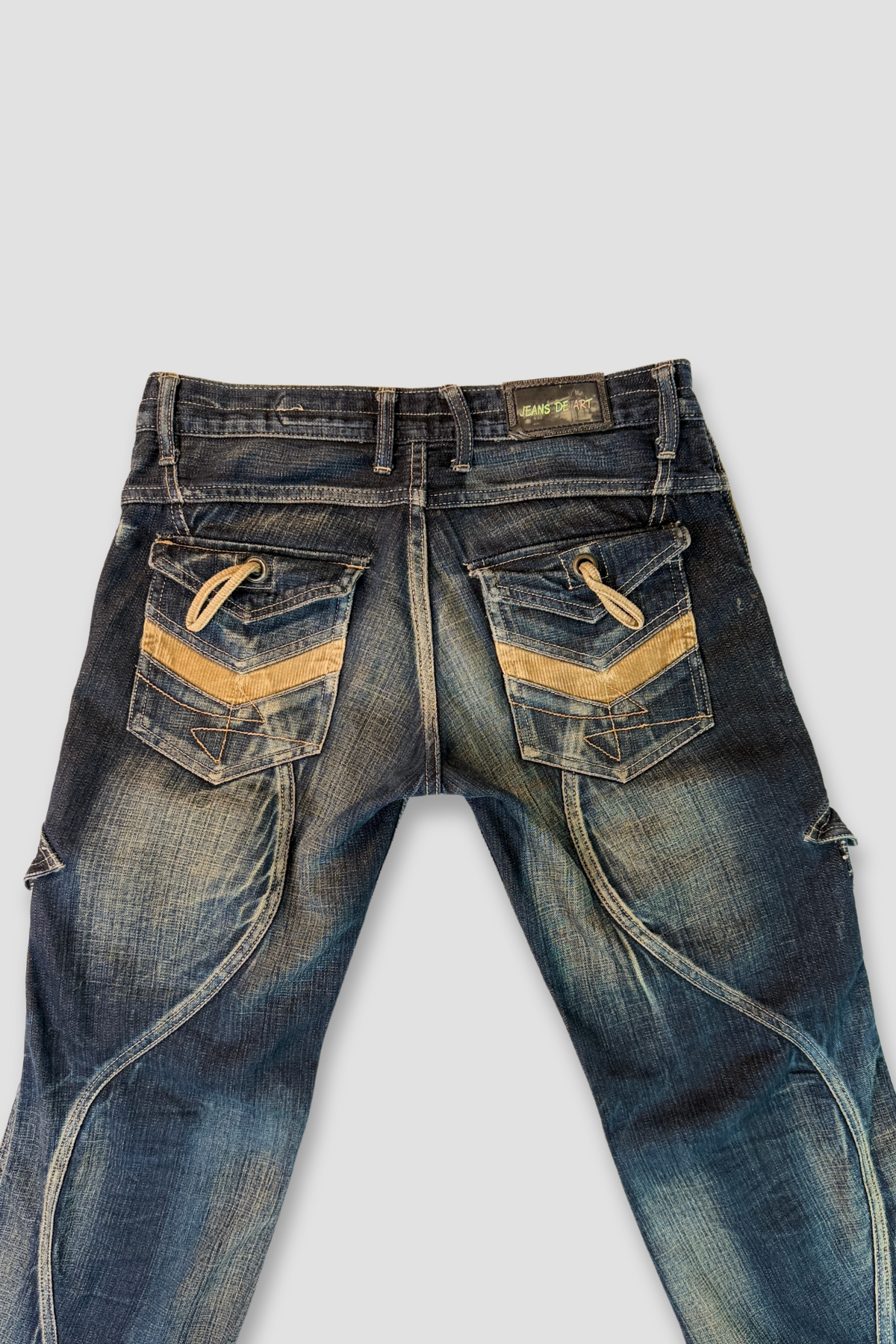 Jeans de Art Denim with Corduroy Straight Leg Pants