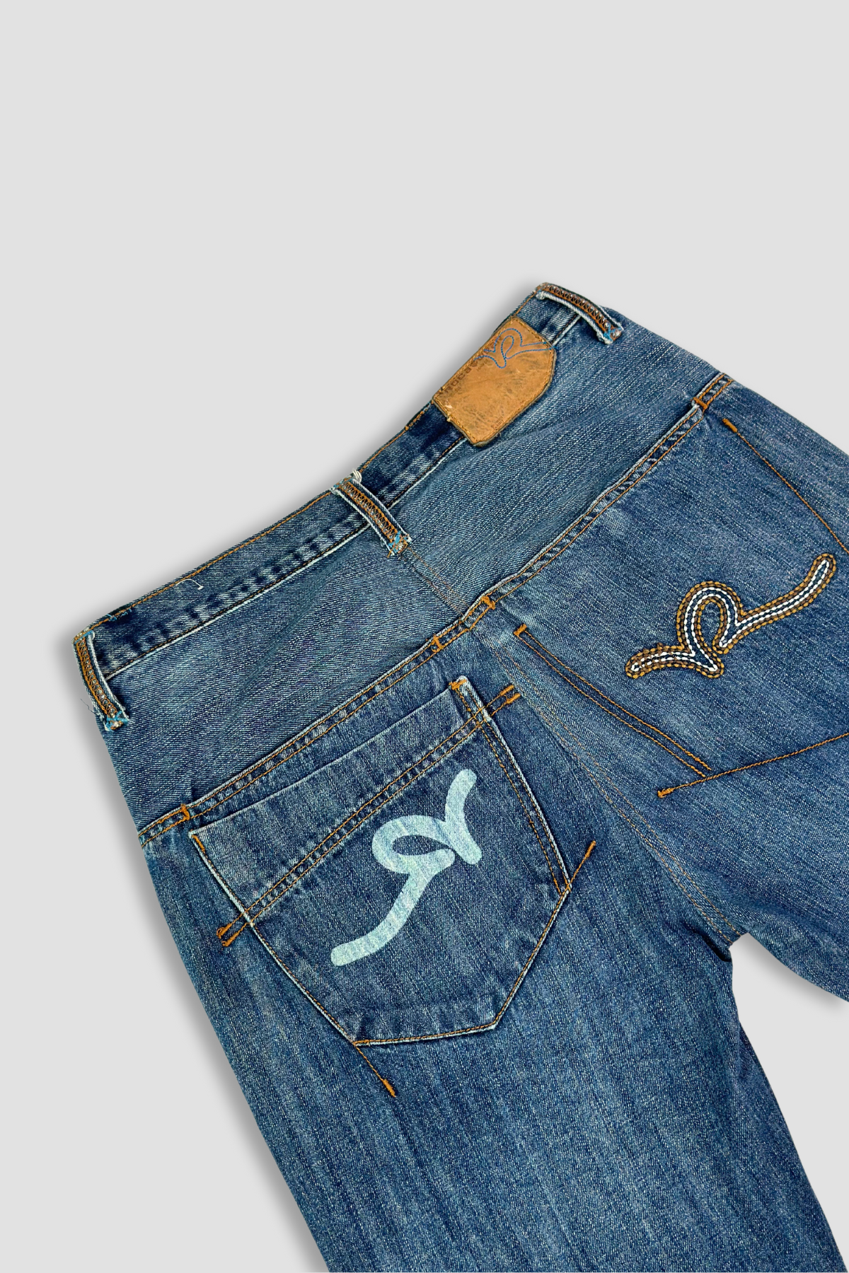 Rocawear Straight Leg Snap Button Denim Jeans