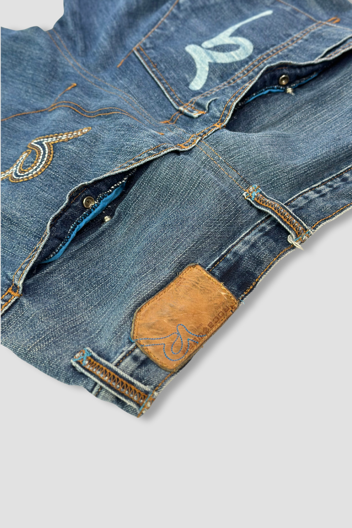 Rocawear Straight Leg Snap Button Denim Jeans