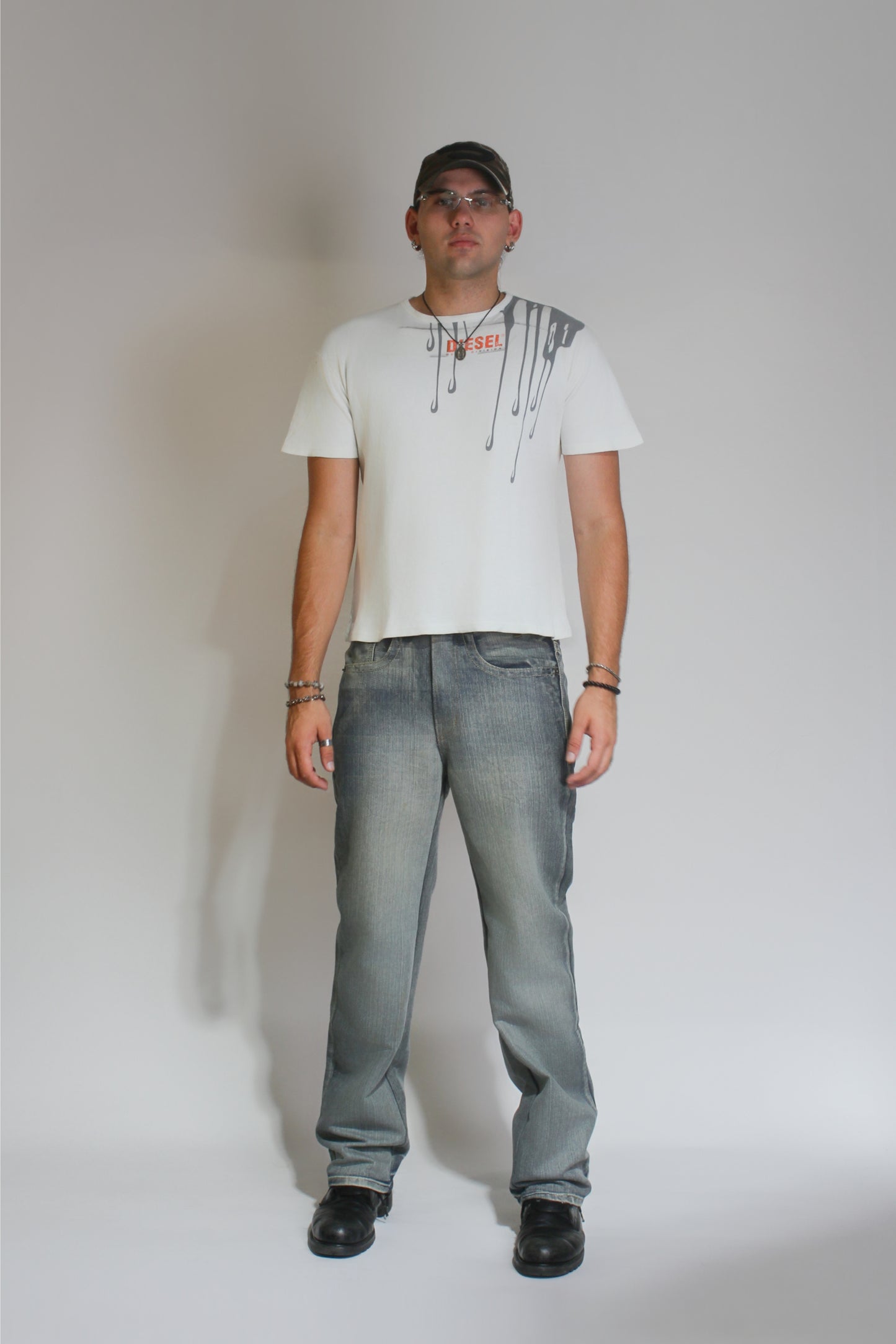 Diesel Denim Division Crew Neck T-Shirt