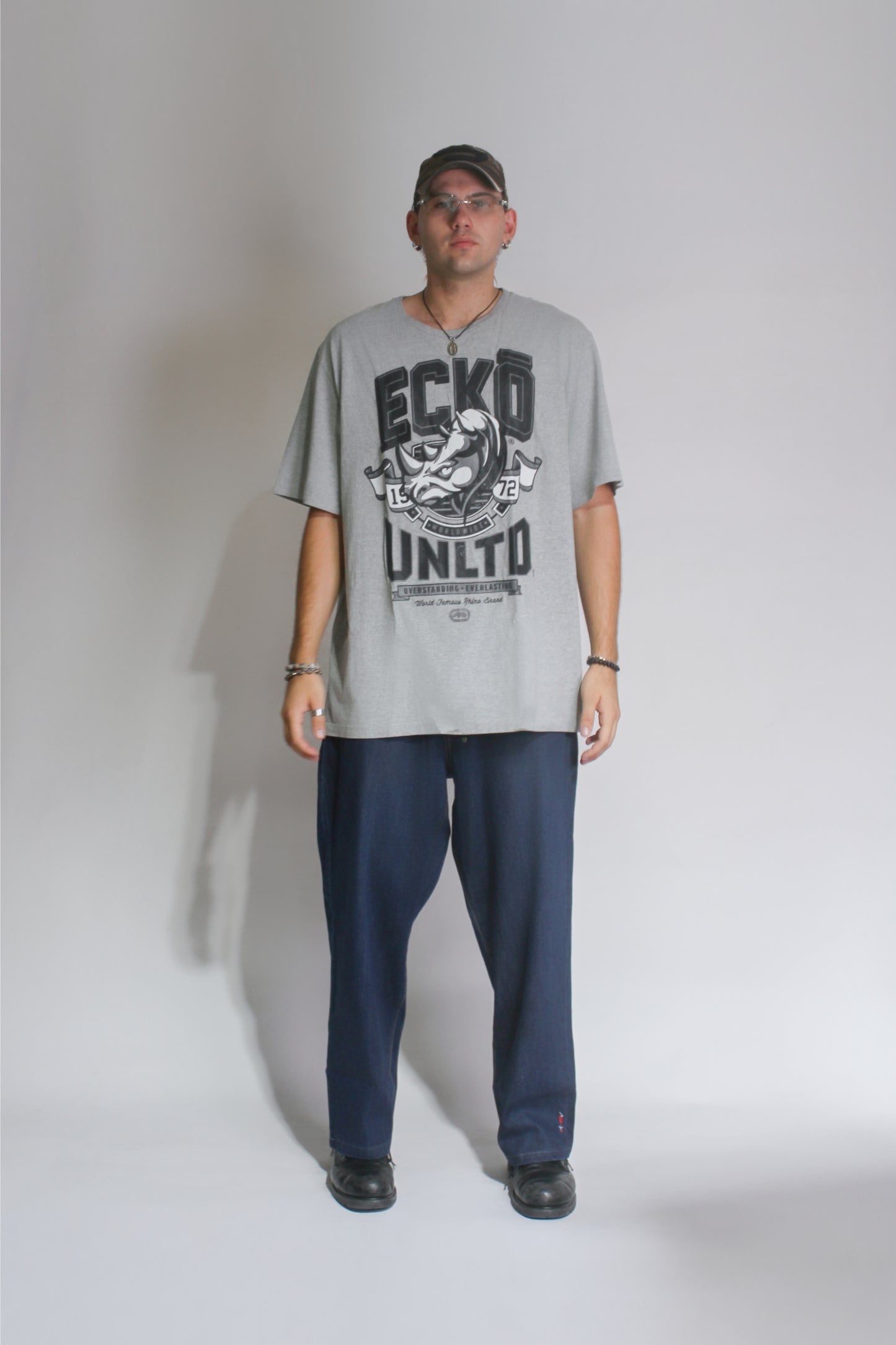 Ecko Unltd. Men's Oversize Crew Neck Graphic Logo T-Shirt